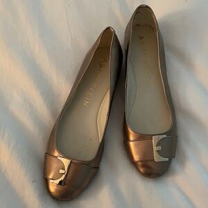 Anne Klein Gold Flats  8.5